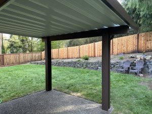 V Pan Cover With Brown Cedar Embossed Finish In Federal Way